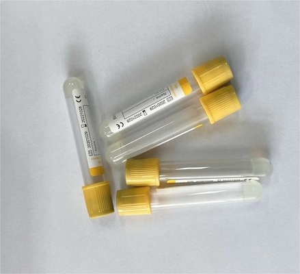Oem 3ml - 10ml Medical Disposable Vacuum Blood Collection Tube With Yellow Top