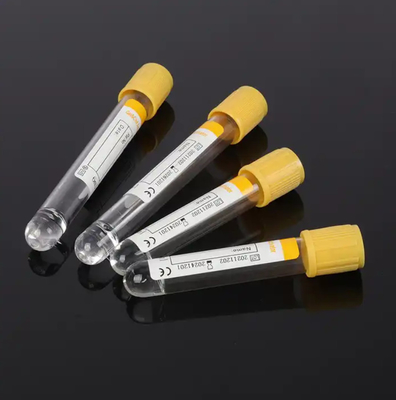 Gel Clot Activator Tube Yellow Top Blood Tube For Blood Collection With Gel All Sizes