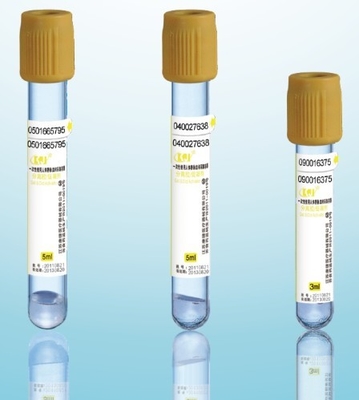 Laboratory  6ml Gel And Clot Activator Tube Clinical Test Blood Collection Vials