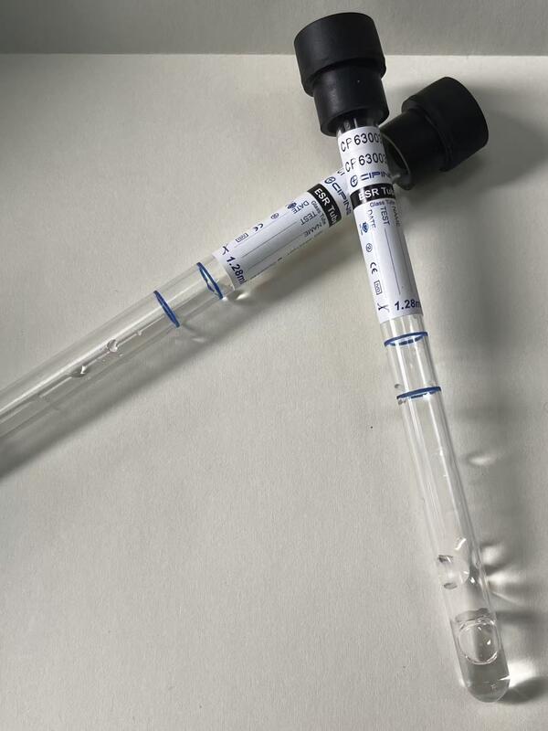 8*120mm ESR Vacuum Tube with 3.8% Sodium Citrate (4:1 Ratio)