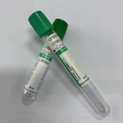 Alti tubi dell'eparina del sodio di compatibilità per la raccolta del sangue