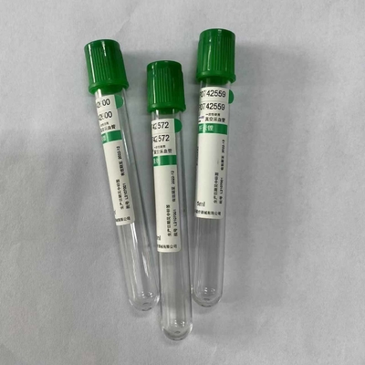Metropolitana verde dell'eparina del litio del cappuccio 5ml per le prove sistematiche di Clinicalbiochemistry