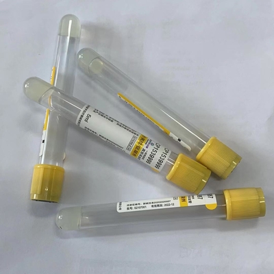 copertura capa gialla di vuoto 5ml del sangue della metropolitana eliminabile medica della raccolta