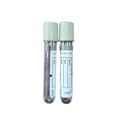 Tubo di glucosio per prelievo di sangue sottovuoto Tappo grigio 10ml Plastica