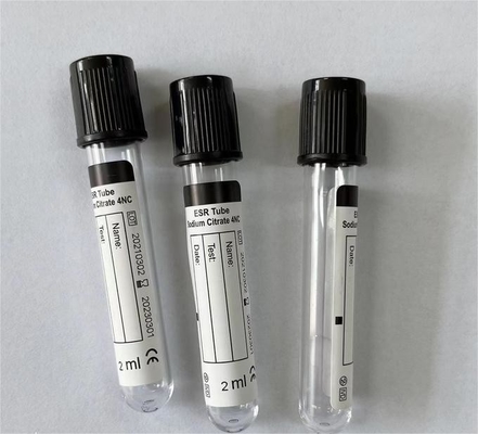 Vetro dell'ANIMALE DOMESTICO del citrato di sodio del CE ISO13485 3,8% della metropolitana della raccolta esr del sangue