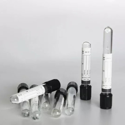 Metropolitana superiore nera della raccolta del sangue di vuoto di vetro 1-10ml esr del Ce medica