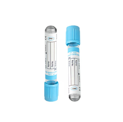 Consumi medici Dispositivi di raccolta del sangue a vuoto Tubo PT con tappo blu