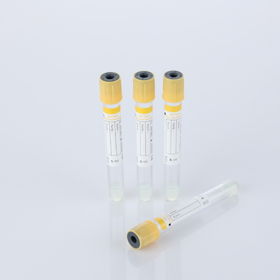 Tubo di raccolta del sangue medico a vuoto sicuro 1 - Tubo a gel da 10 ml con capo giallo