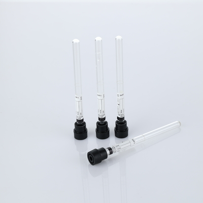 Tubo ESR a vuoto in vetro nero 8x120 mm 1,28 ml per la raccolta del sangue con citrato di sodio